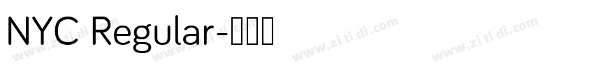 NYC Regular字体转换
